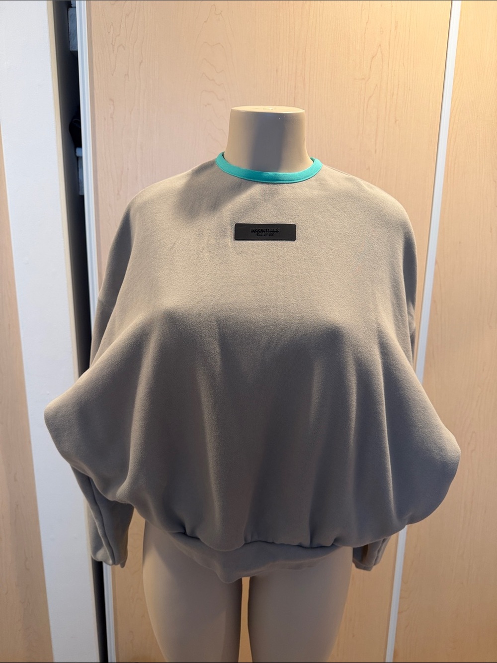 Fear of God  Sweatshirt with Teal Neck Trim size small